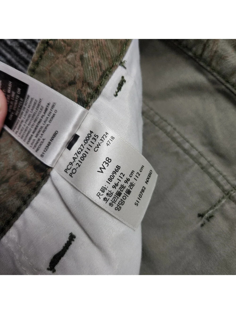 Levi Strauss Signature Men's Camo Cargo Shorts Size 38 Hunting Outdoor Utility